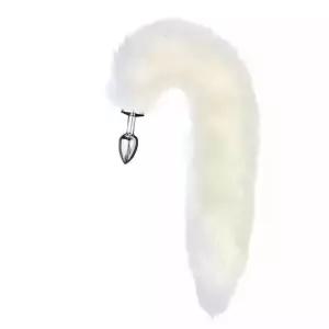 테일 분리 고양이꼬리 소품 토끼 플러그 할로윈 흑백 여우꼬리 코스튬