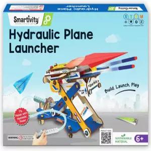 스마트비티 DIY 2in 유압 종이 비행기 및 다트 런처 STEM 64세 생일 선물 6세 8세 0세 2세 4세 소년 소녀용