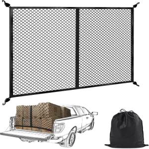 범비 단층 트럭 침대 카고 네트 최대 7피트 x 7피트까지 신축성 있는 픽업 트렁크 SUV 보트용 소형 메시