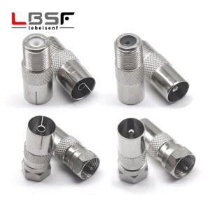 10pcs 스레드 인치 TV 남성 여성 니켈 도금 케이블 TV 셋톱 박스 RF 혁명 안테나