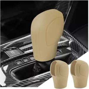 지펠로 2팩 자동차 기어 변속 노브 커버 미끄럼 방지 오토 스틱 프로텍터 남성용 편안한 실리콘