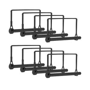 8 PCS 트레일러 핀 3/8x4 인치 안전 커플러 헤비 듀티 와이어 잠금 히치 액세서리 농장 잔디 마차 견인