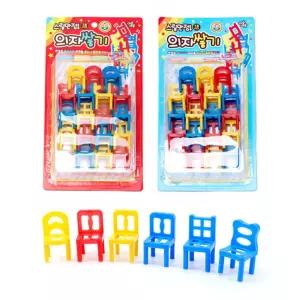 스릴만점 의자쌓기 10개탑쌓기 게임 쌓기보드 밸런스 복불복 쌓기블럭 쌓기 집중력 대형쌓기 아슬아슬쌓기