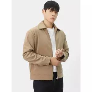 [하프클럽/빌리버스]빌리버스 남성 간절기 베이직 블루종 스웨이드 자켓 카라넥 방수 아우터 BRAT119