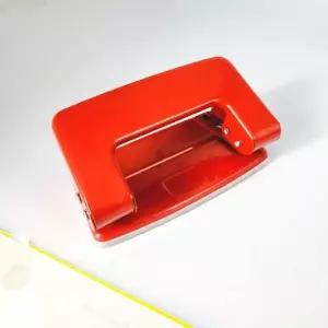 빨강 2구 문서펀칭기 제본 회계 펀칭기 셀프제본 서류제본