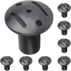 BESPORTBLE 8Pcs 텐트 폴 캡 엔드 커버 스테이킹 팁 타르 프로텍터 서포트 블랙 참조