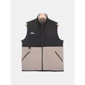 [하프클럽/빌리버스]빌리버스 남성 데일리 간절기 패딩 베스트 뽀글이 조끼 배색 오버핏 아우터 WS157