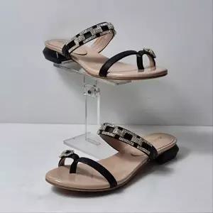 [셀러허브 1]미셸by탠디 TC01 여성 2cm 큐빅 쪼리 샌들 로우힐 데일리슈즈  X24048SB (49065505)