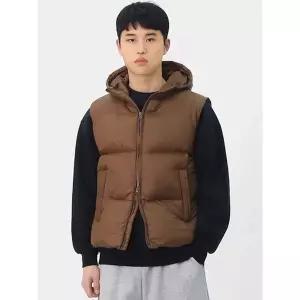 [하프클럽/빌리버스]빌리버스 남성 데일리 어반 베스트 후드 점퍼 라이트웜 숏 패딩조끼 BAND016