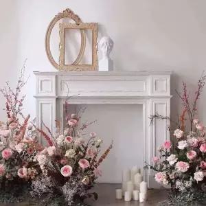 모형 벽난로 콘솔 장식품 실내 가짜 장작 북유럽 스타일 복도 인테리어용 거실