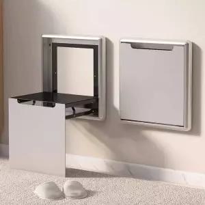 현관 벽걸이 의자 공간 절약 접이식 폴딩 틈새 스툴