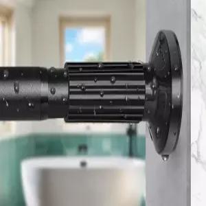 텐션 샤워 커튼 로드 51-86인치 4.25-7.16피트 욕실이나 창문 옷장용 드릴링 없음 조절 가능한 스프링