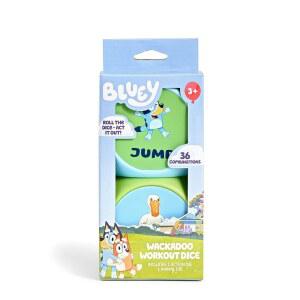 블루이 와카두 주사위 상상력 액션 게임 | 모든 연령대를 위한 가족 게임의 밤 | 36가지 독특하고 우스꽝스러운 조합으로 블루이와 빙고가 등장하는 창의적이고 매력적인 재미