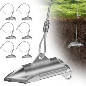 포획용 우포그 6팩 지구 앵커 덕빌 창고용 30인치 헤비 듀티 지상 말뚝 온실 텐트 확보용 트랩