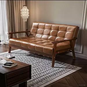 버튼 소파 단추 2인용 엔틱 인조가죽 미니 클래식 앤틱 빈티지 라운지체어