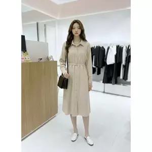 [롯데백화점]SOUP 셔츠형 롤업소매  오픈원피스 SC4OP31