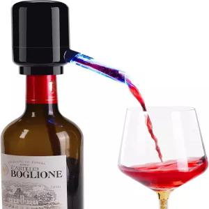 블루비스 전기 와인 에어레이터 푸어러 휴대용 원버튼 디스펜서 머신 및 디캔터 멀티 스마트 자동 필터