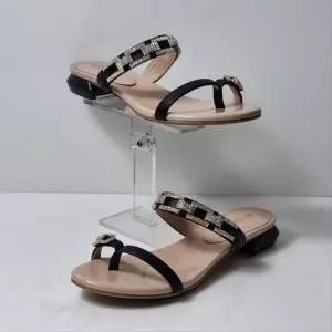 미셸by탠디 TC01 여성 2cm 큐빅 쪼리 샌들 로우힐 데일리슈즈 X24048SB...