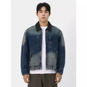 [하프클럽/빌리버스]빌리버스 남자 청자켓 워싱 유니크 자켓 점퍼 아우터 BWIS001