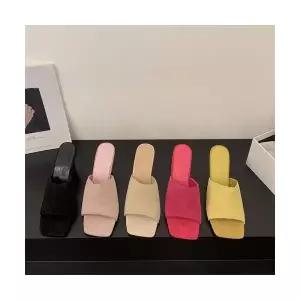 MN 여성 웨지힐 샌들 슬리퍼 빈티지 키높이 일자 슈즈 여름 레트로 하이힐 인기2