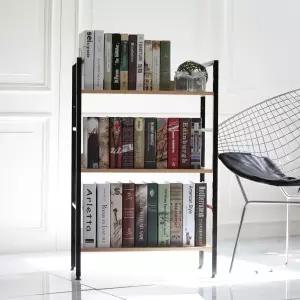 슈마켓 이지심플 책장겸용 선반 3단 블랙 오픈 서재쪽이 모듈 모듈형