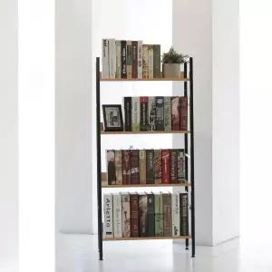 슈마켓 이지심플 책장겸용 선반 4단 블랙 오픈 서재쪽이 모듈 모듈형