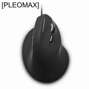 플레오맥스 유선 버티컬 마우스 MO-ER300 (블랙) 게임 데스크탑 컴퓨터 휠마우스