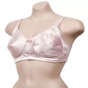 패턴 바둑 빅사이즈 풀컵 노와이어 C컵 브라 WFJ697I