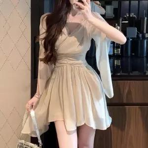 EAMT 여성용 치마 원피스 봄 쉬폰 여름옷 EUNG1