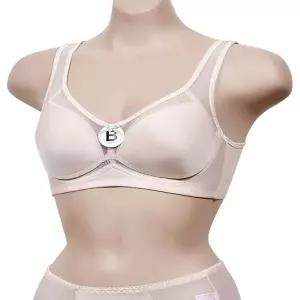 망사 여성스러운 포인트 풀컵 노와이어 B컵 브라 WFJ696J