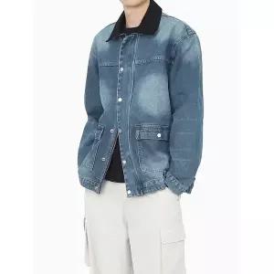 [하프클럽/빌리버스]빌리버스 남자 청자켓 데님 투웨이 카라 자켓 아우터 BXR040