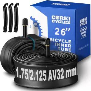 26인치 산악 자전거 타이어 내부 튜브 26 x 1.75 1.85 1.95 1.0 2.0 2.1 2.125 2.2 2.25 2.3 2.35 4.4
