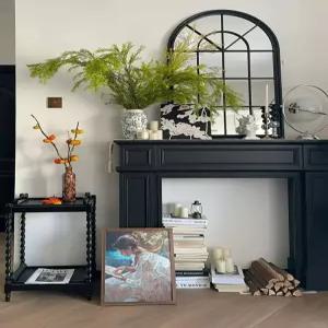 감성 선반 원목 웨딩촬영 벽난로모형 복고풍 콘솔 북유럽 아치형 장식품