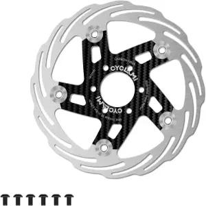 사이클라미 160mm 플로팅 바이크 디스크 브레이크 로터 6개의 볼트 로드 바이크/마운틴 MTB/Ebi/BMX용 카본