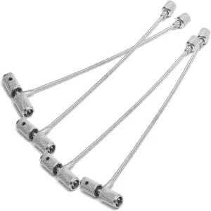 Xriziray 4PCS 밸브 스템 설치 낚시 타이어 수리 도구 8인치 풀러 자동차 플러그 코어 리무버 범용 다기능