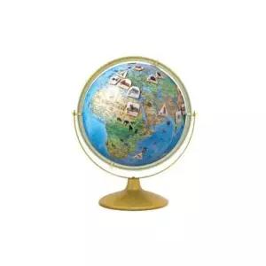 지구본 SJ-320-HW1 H45cm 철재받침 회전 한글 영문 인테리어소품 교구본 학습용 교육용