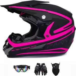 청소년 성인 더트 바이크 ATV 헬멧 모터크로스 충돌 방지 풀페이스 오토바이 DOT 승인 BMX 다운힐 오프로드