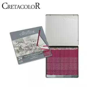 전문가용 미술연필 CLEOS 24종 set 160 24 흑연 연심 스케치 드로잉 크로키용 고급 용품