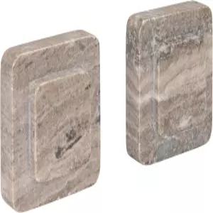 블루밍빌 헤비 듀티 마블 북엔드 베이지 2종 세트