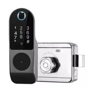 디지털도어락 지문인식 대문 번호키 교체 방수 현관 카드키