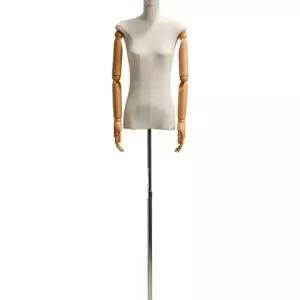 작은 가슴 마네킹 형태 옷가게 디피 어깨와 여성 직경