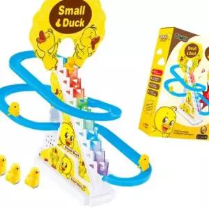 트랙장난감 작동 오리 계단 미끄럼틀게임 멜로디 불빛
