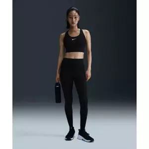 NIKE 나이키 유니버사 미디엄 서포트 하이웨이스트 풀 렝스 포켓 레깅스 W 블랙 앤트러사이트 다크 스모크