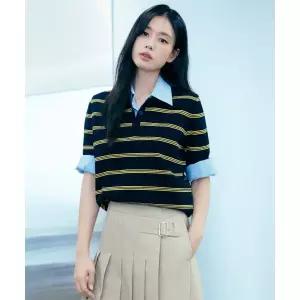 매장정품 셀렙샵에디션 CELEBSHOP EDITION 26SS 코튼혼방 스트라이프 카라니트 1종 2080923500 156804