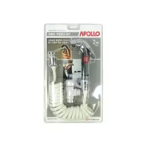 아폴로 코일 호스 세트 2M 고압 화장실 청소 원터치 조절 청소용