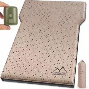 SUV 에어 매트리스 카베드 펌프가 장착된 팽창식 자동차 캠핑 패드 초두꺼운 메모리 폼 9.0 R-값 단열 수면