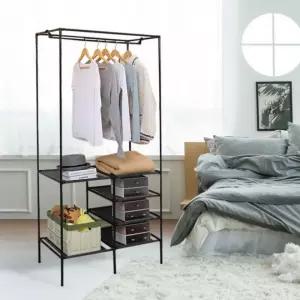 철제 오픈형 미니행거 고정식 시스템옷장 드레스룸에서 사용 가능한 헹거 2단