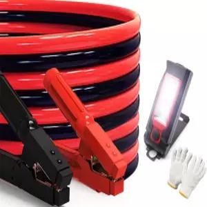 점퍼 케이블 헤비 듀티 부스터 0 게이지 25피트 1000AMP 자동차 키트 전문 클램프 및 휴대용 가방 포함