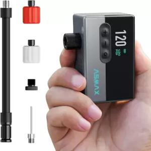 ASMAX T30 미니 자전거 펌프 게이지 포함 16s 고속 팽창 전기 120PSI 휴대용 에어 프레스타 및 슈레이더