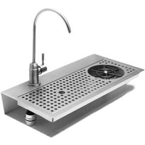 사각형 스텐 세척 워터스테이션 씽크대 컵세척기 글라스린서